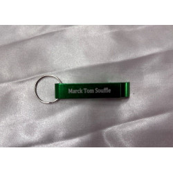 Porte clé décapsuleur vert